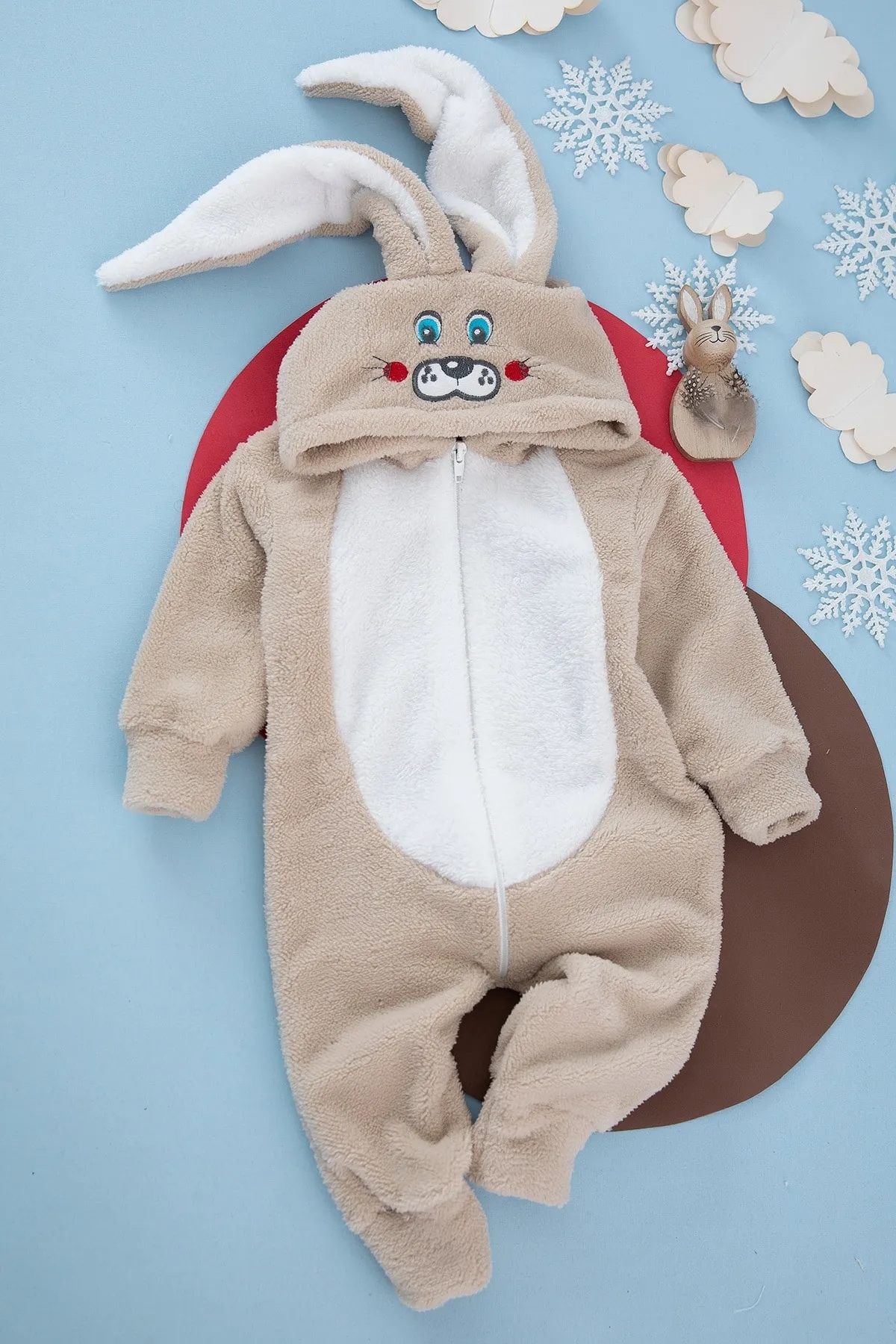 Welsoft%20Unisex%20Fermuarlı%20Peluş%20Kışlık%20Bebek%20Uyku%20Tulumu%20Çocuk%20Tulumu%20ve%20Kostümü%20Tavşan
